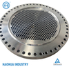 Cnc machining Custom Forged Heat Exchanger Tube sheet Vertical Turning Millng boring Drilling service for large tube sheet