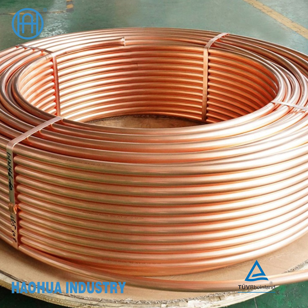 Pancake copper capillary coil tube