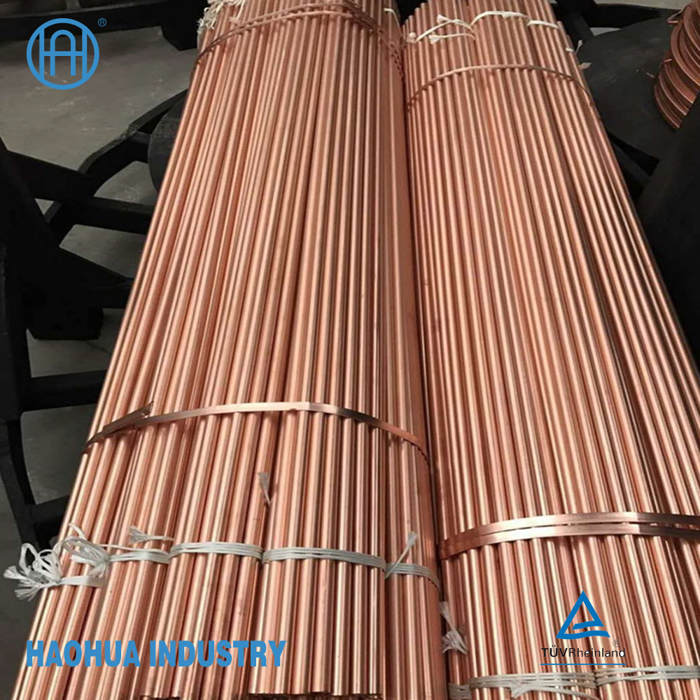 C68700, C71500 Straight Copper Tube Customized Non-Alloy Copper Round Tube