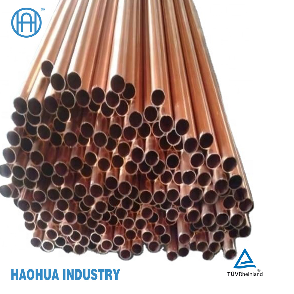 C11000 Copper Tube Straight Copper Tube for Air Conditioner