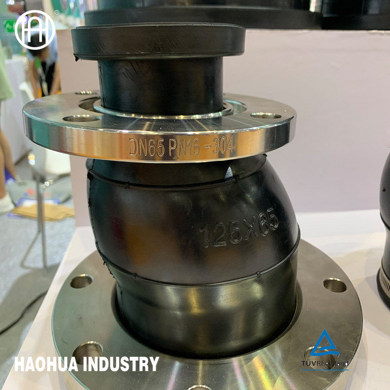 Flanged Connector Coupling Pipeline Bellows Compensator EPDM Flexible Rubber Expansion Joint