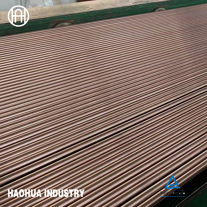 C68700, C71500 Straight Copper Tube Customized Non-Alloy Copper Round Tube