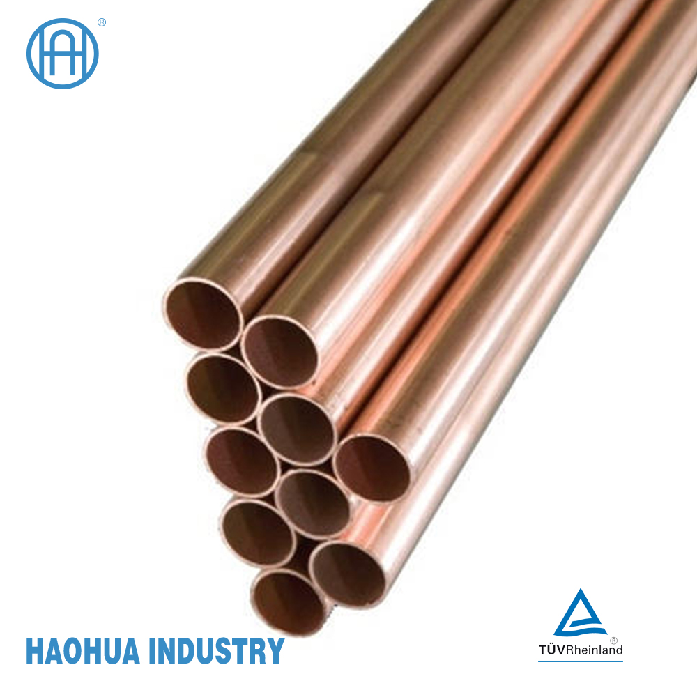 Copper Straight Tube Hard Temper Drawn Tubes Refrigeration