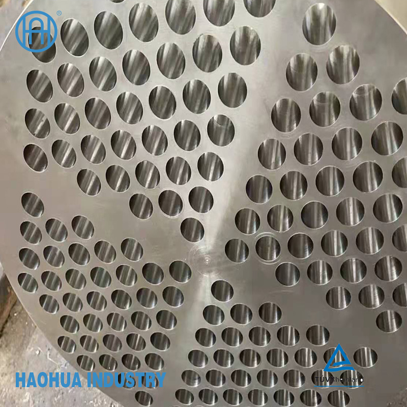 Floating Large Diameter Forged Flange Double Boiler Fixed Stationary Tube To Condenser Tubesheet Heat Exchanger Tube Sheet