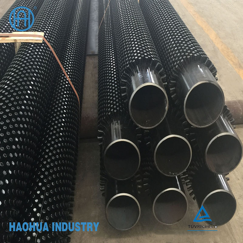Studded Alloy Steel Finned Pipe Beveled Ends for Bolier