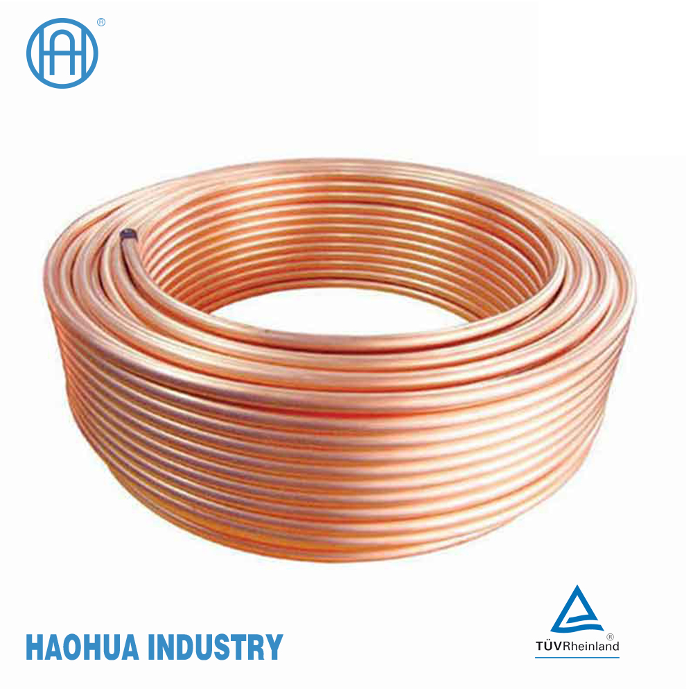 Pancake copper capillary coil tube