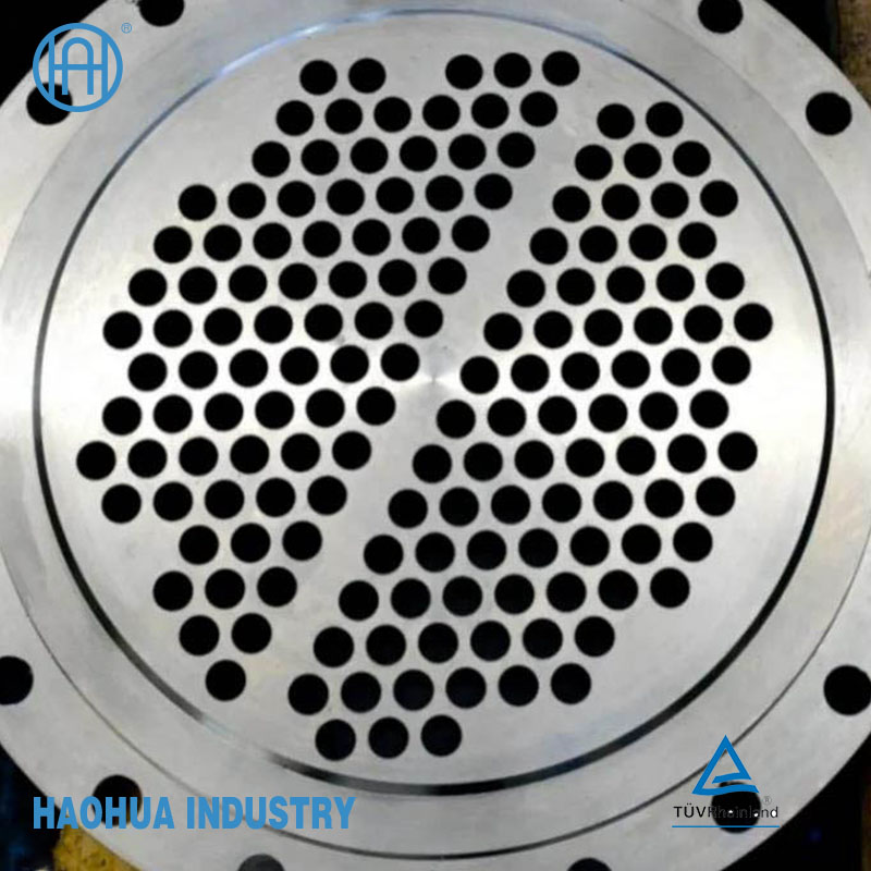 China Making 304 316 Customized Large Diameter Forged Stainless Steel Tube Sheet For Tubular Heat Exchanger Tubesheet