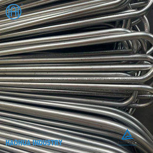 304 / 304L, 316 316L, 321, Duplex S31803, 2205, Nickel Alloy U-Bend or U-Shape Bending Boiler Exhcanger Tubes