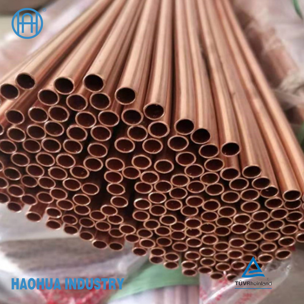 Copper Straight Tube Hard Temper Drawn Tubes Refrigeration